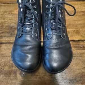 Black Leather Women's Boots